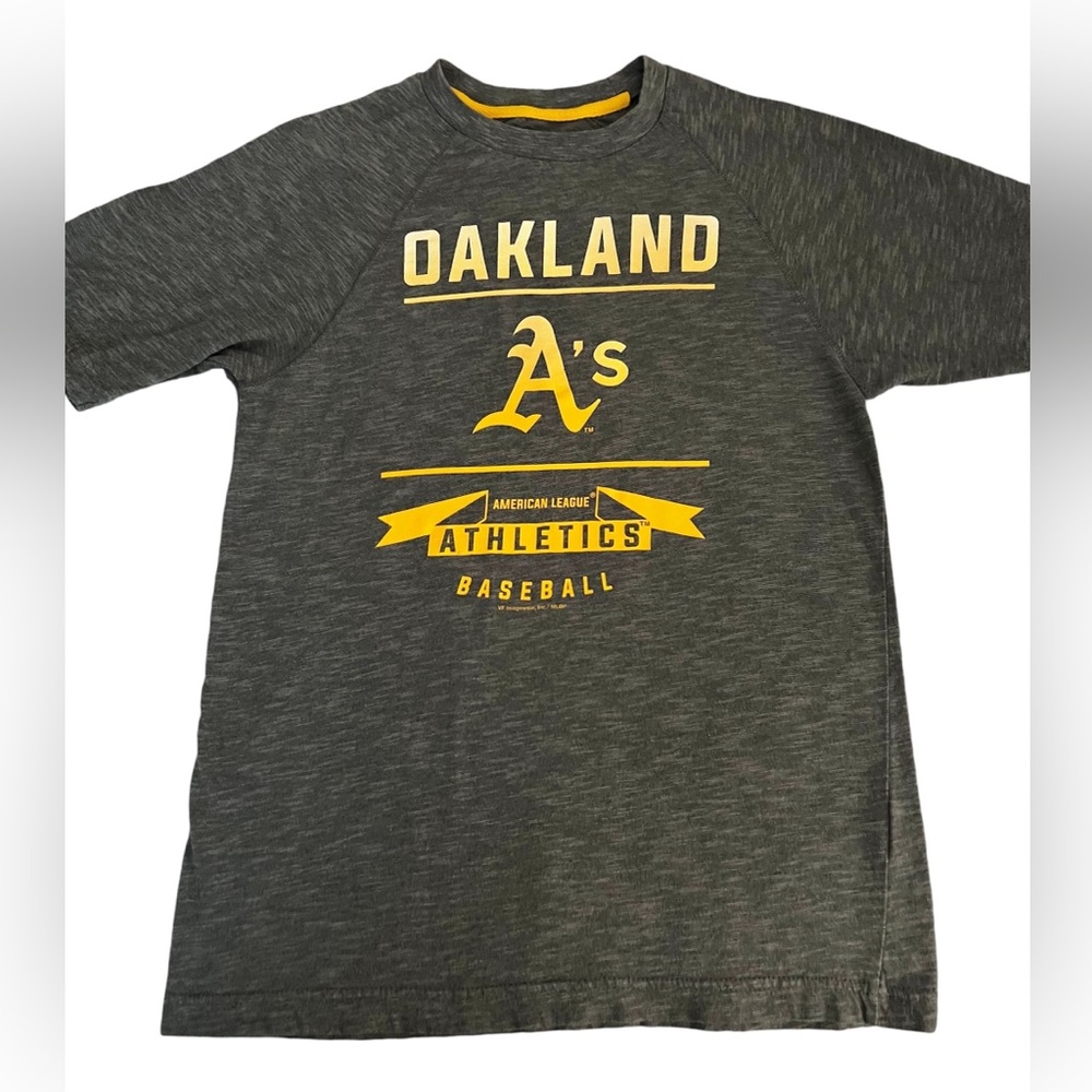 Oakland Athletics MLB Official T Shirt Heather Gray Small